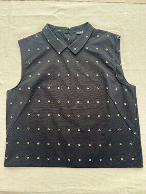 Steven Alan Sleeve-less Collared Top